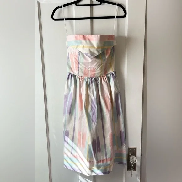 VINTAGE 80s Pastel Dress Blair Woolverton Size 6 - Picture 3 of 7